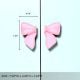Handcrafted Acacia Wood Pink Bow Handle Pair